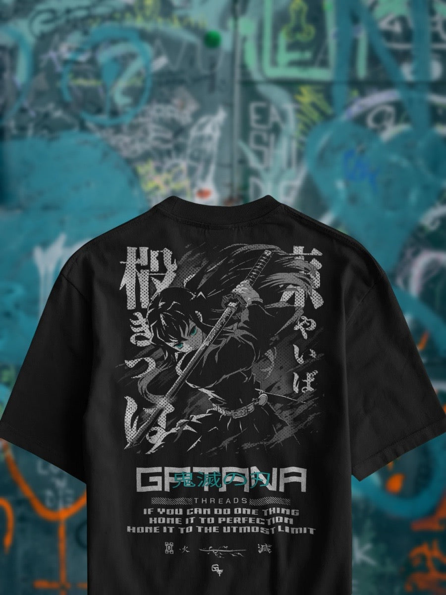 MIST HASHIRA - MUICHIRO GRAPHIC T-SHIRT