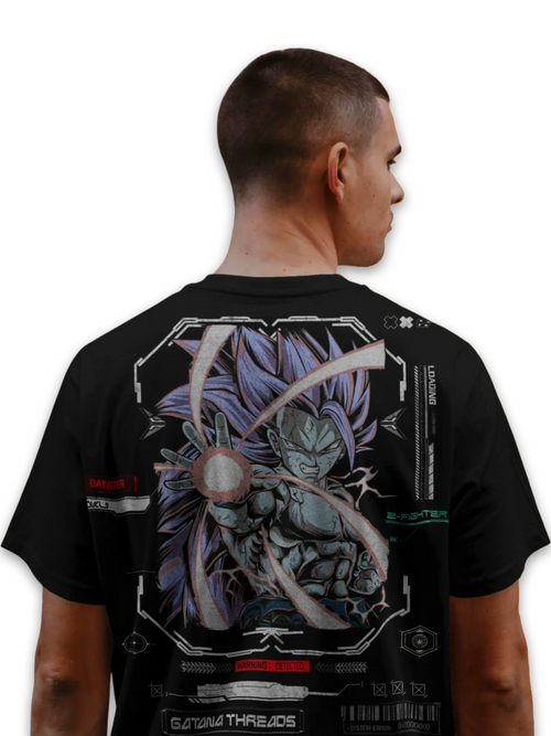 CODE:  SUPER SAIYAN LVL 3 - GRAPHIC T-SHIRT